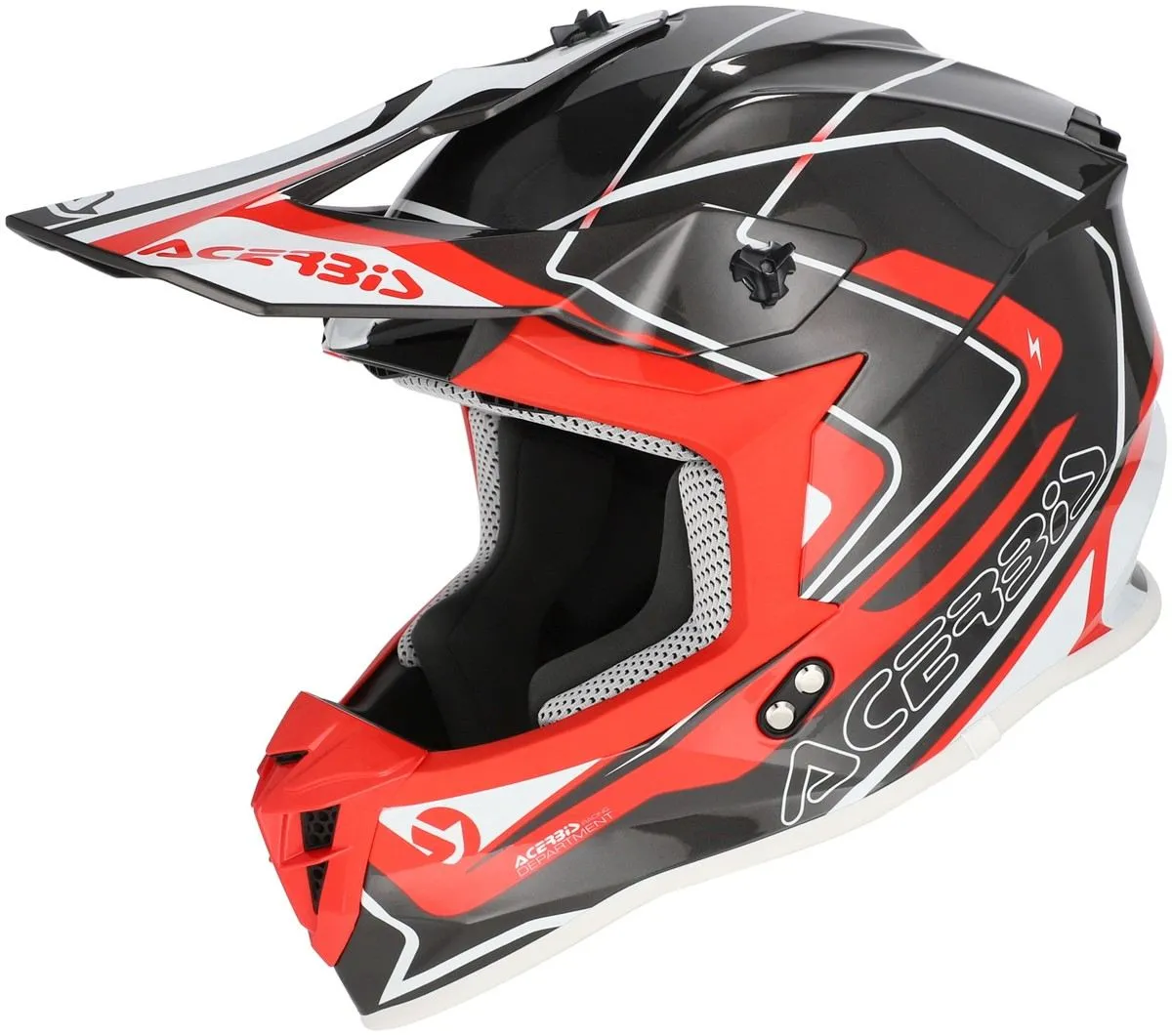 Casco cross enduro Acerbis LINEAR 22-06 Grigio/Rosso