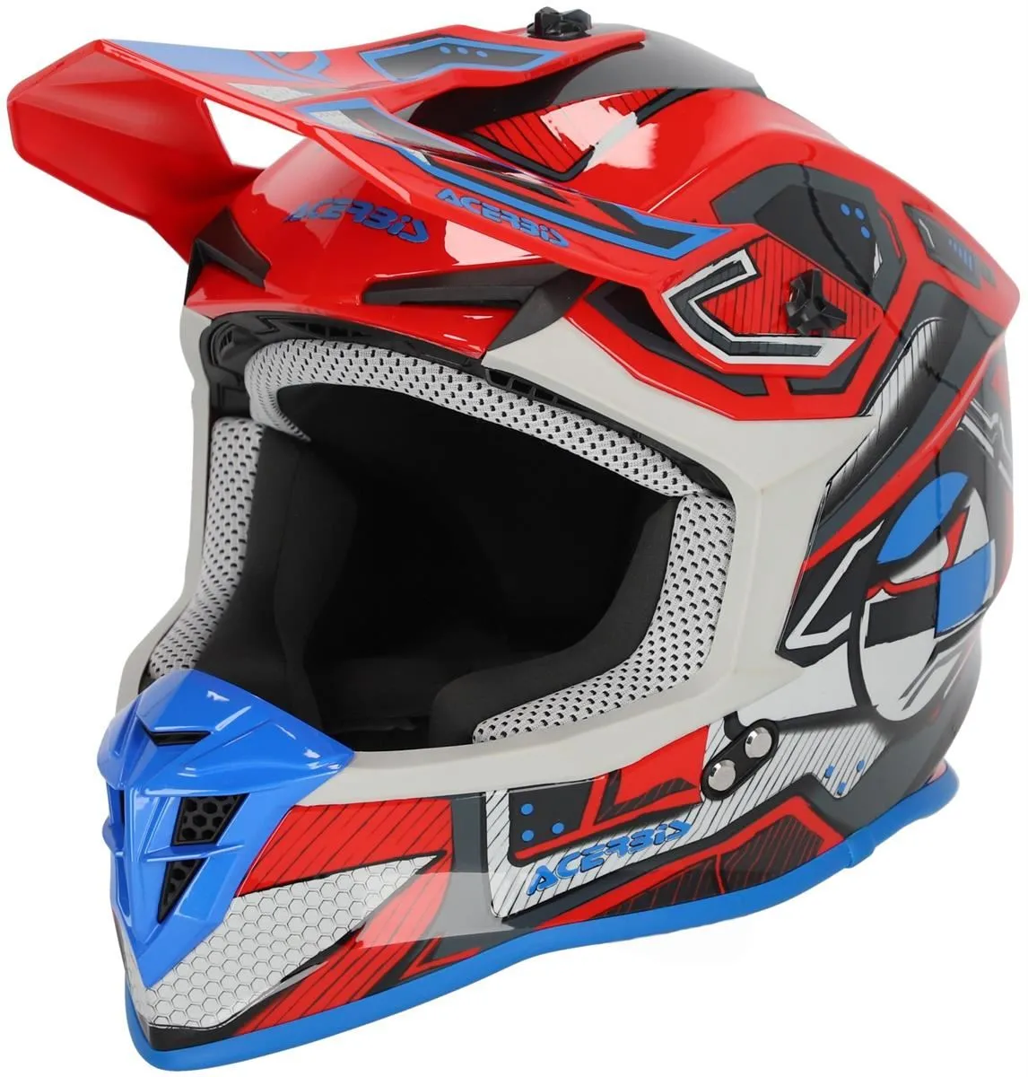 Casco cross enduro Acerbis LINEAR 22-06 Rosso/Blu