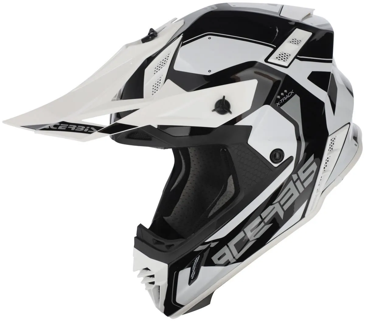 Casco cross enduro Acerbis X-TRACK 22-06 Nero/Bianco