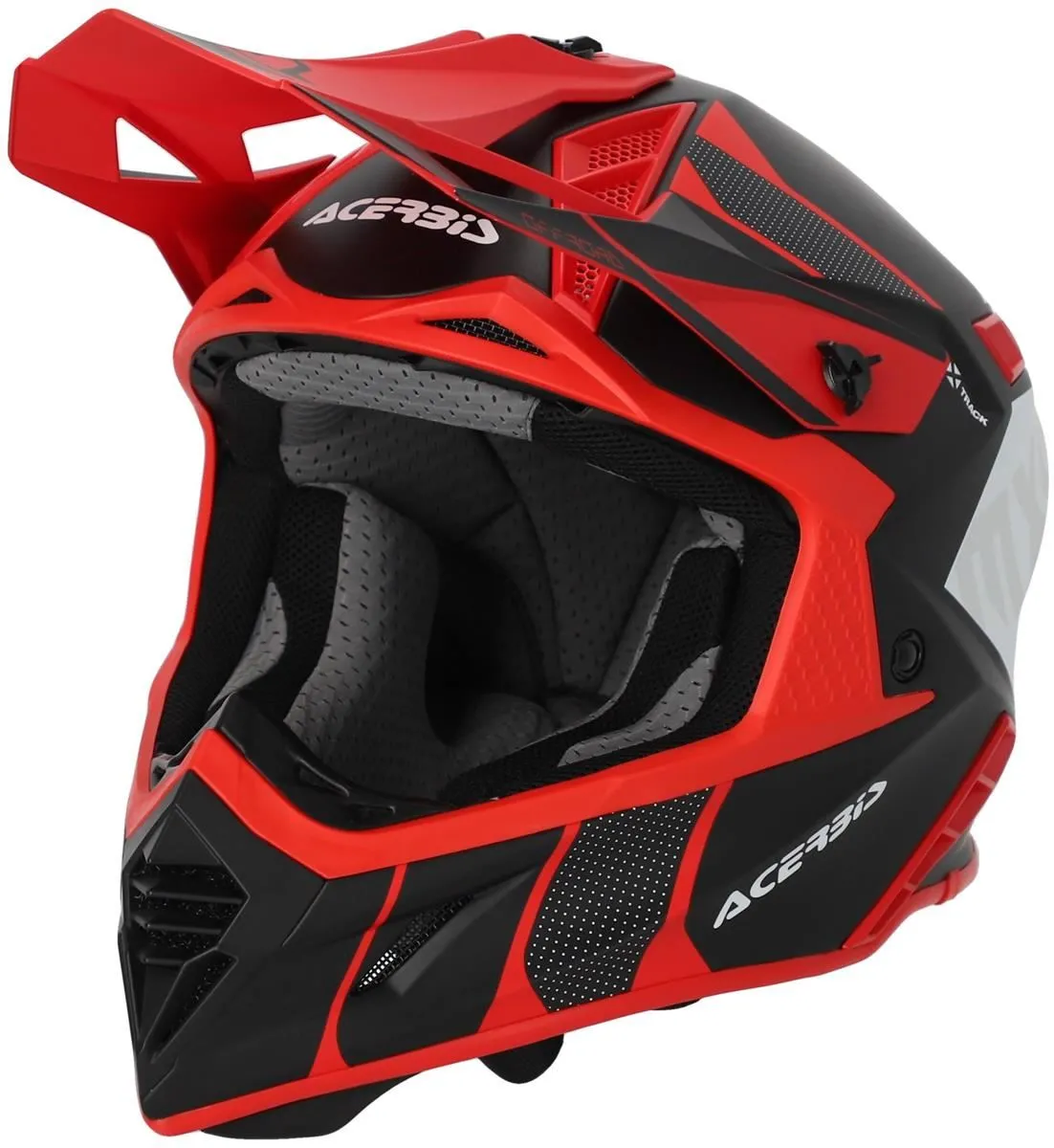 Casco cross enduro Acerbis X-TRACK 22-06 Nero/Rosso