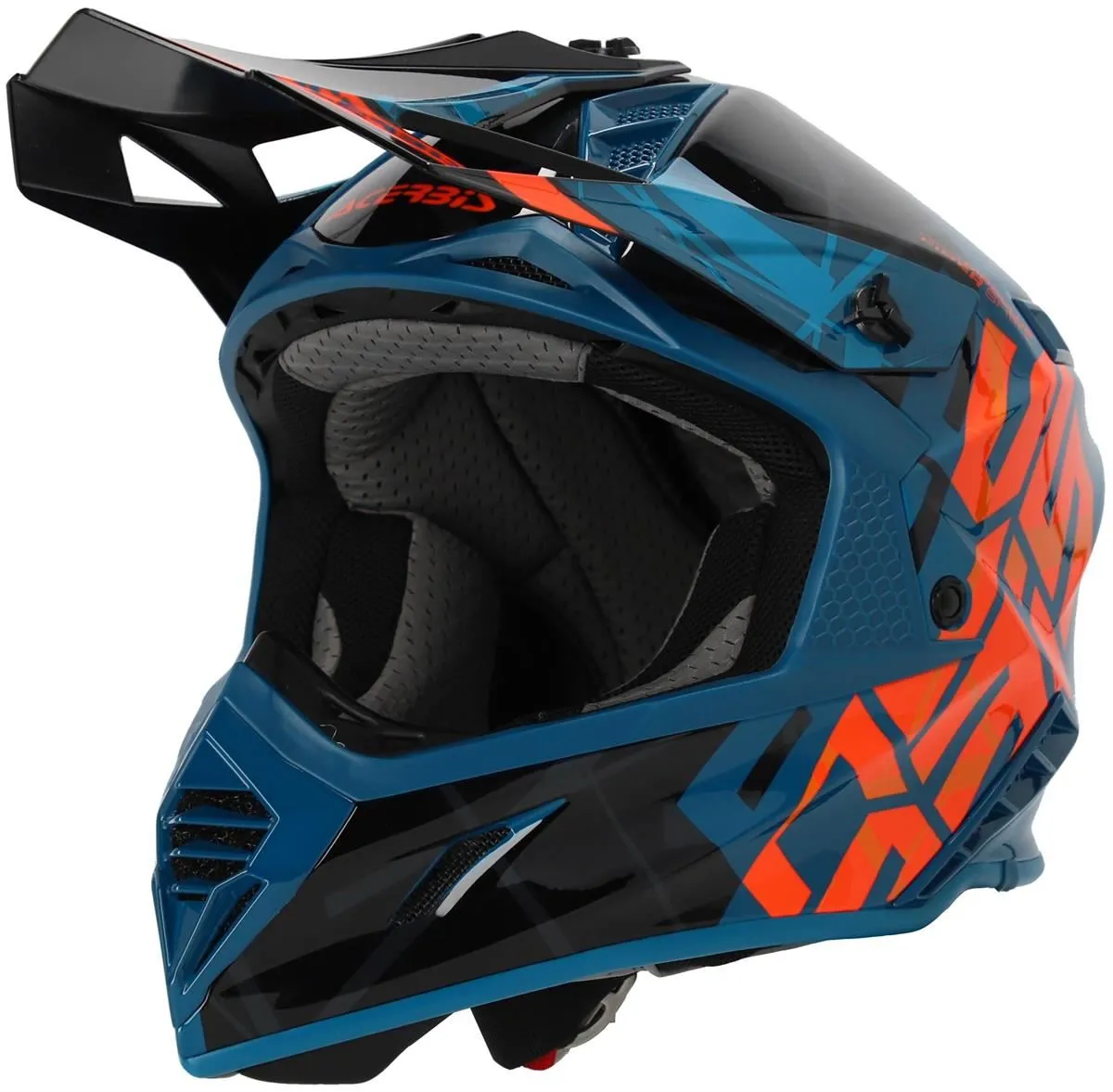 Casco cross enduro Acerbis X-TRACK 22-06 Nero/Verde