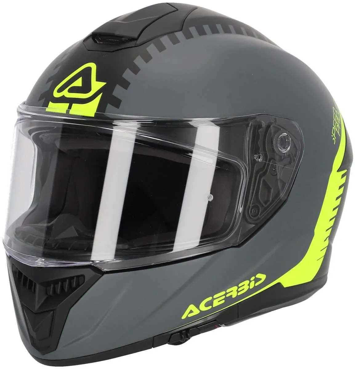 Casco integrale Acerbis KRAPON 22-06 Grigio/Giallo fluo