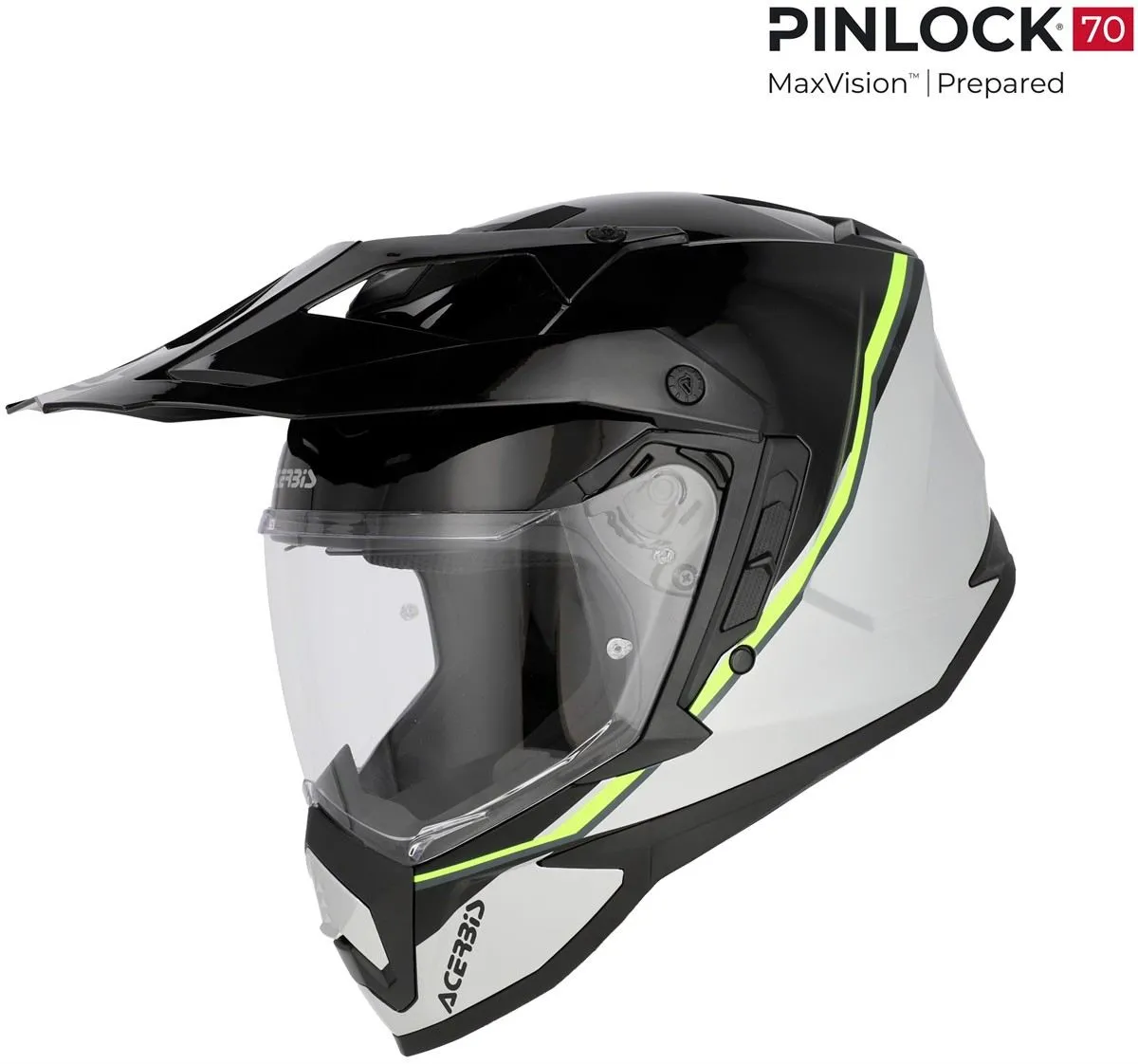 Casco enduro-turismo Acerbis ASSAULT GRAPHIC Nero/Giallo Fluo
