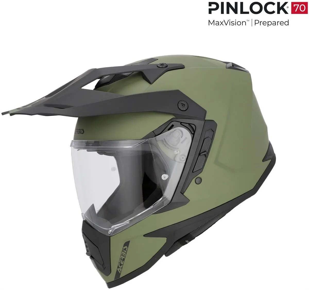 Casco enduro-turismo Acerbis ASSAULT Verde militare