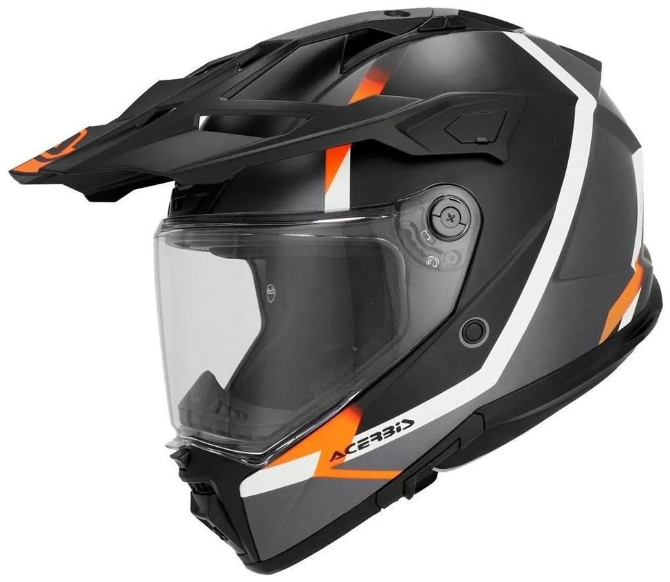 Casco enduro-turismo Acerbis ATTACK Nero/Arancio Fluo