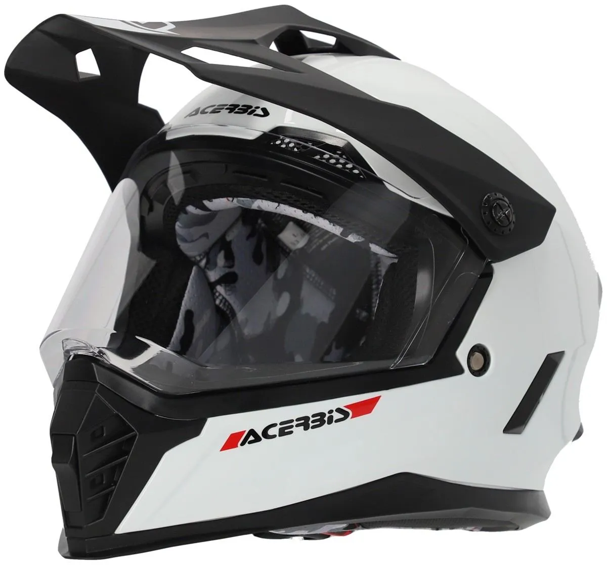 Casco enduro-turismo Acerbis per bambino RIDER JUNIOR Bianco