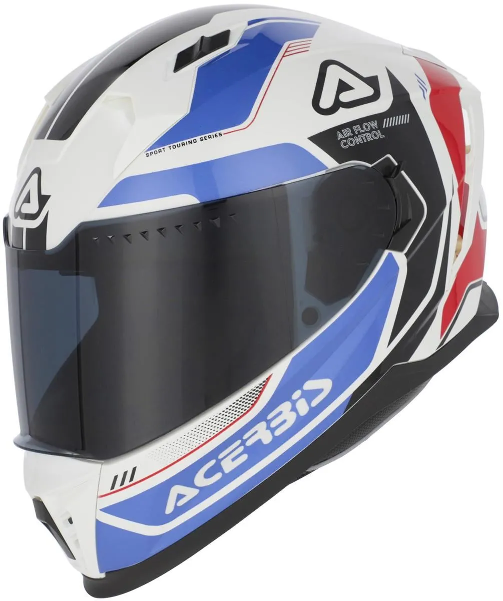 Casco integrale Acerbis X-WAY GRAPHIC Bianco/Blu/Rosso