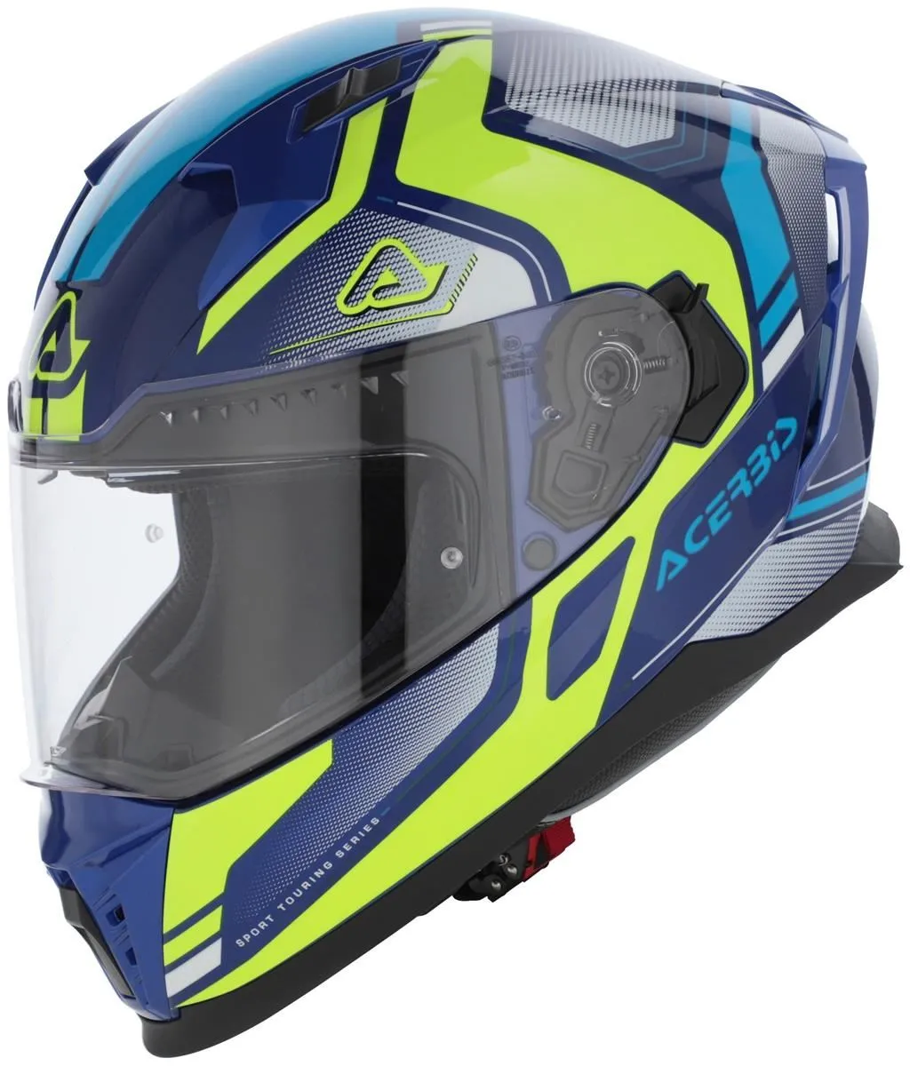 Casco integrale Acerbis X-WAY GRAPHIC Blu/Giallo Fluo