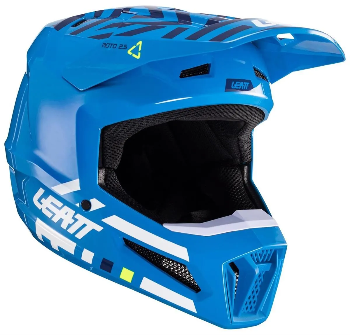Casco cross enduro Leatt 2.5 colore azzurro