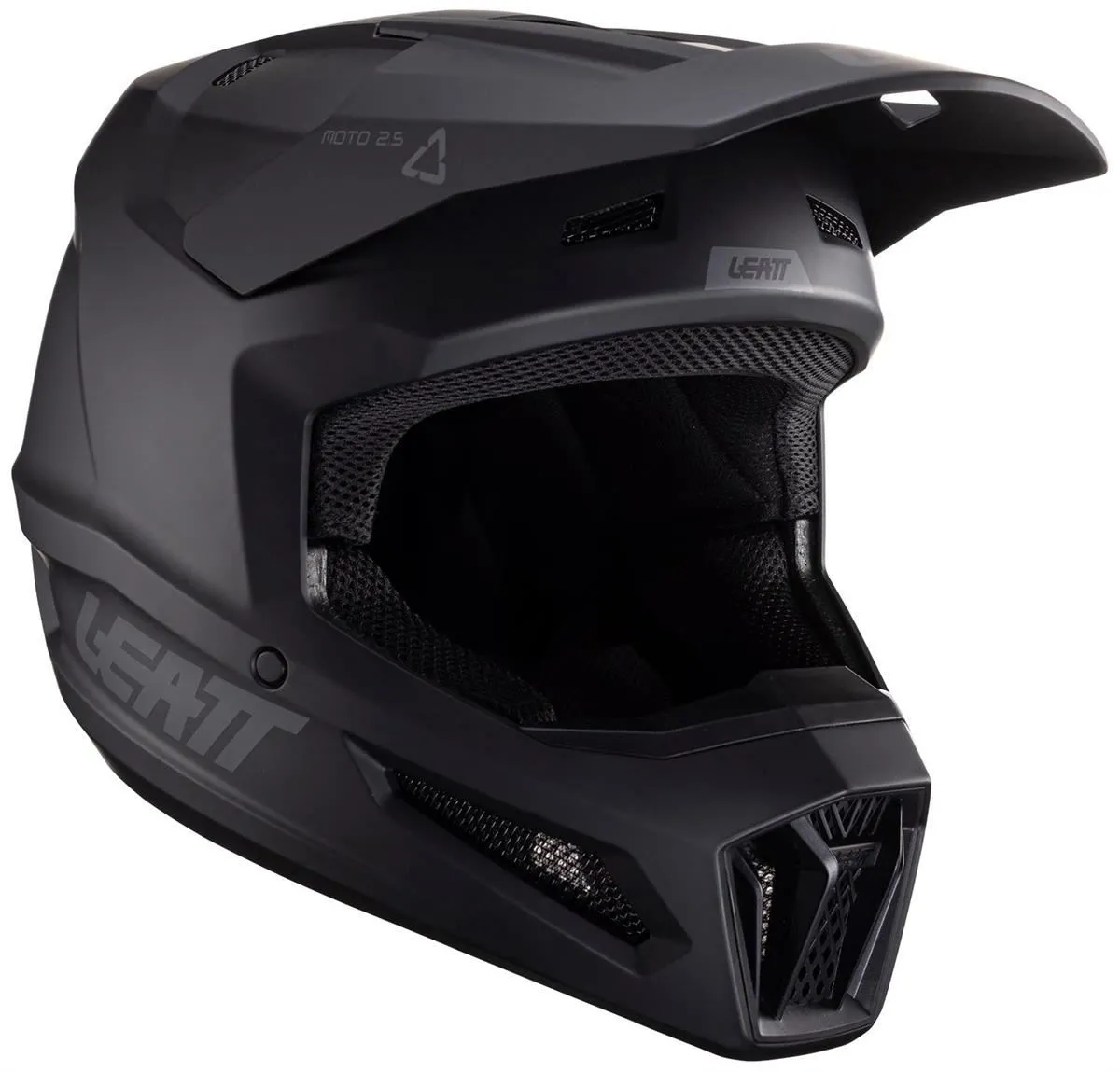 Casco cross enduro Leatt 2.5 colore nero opaco