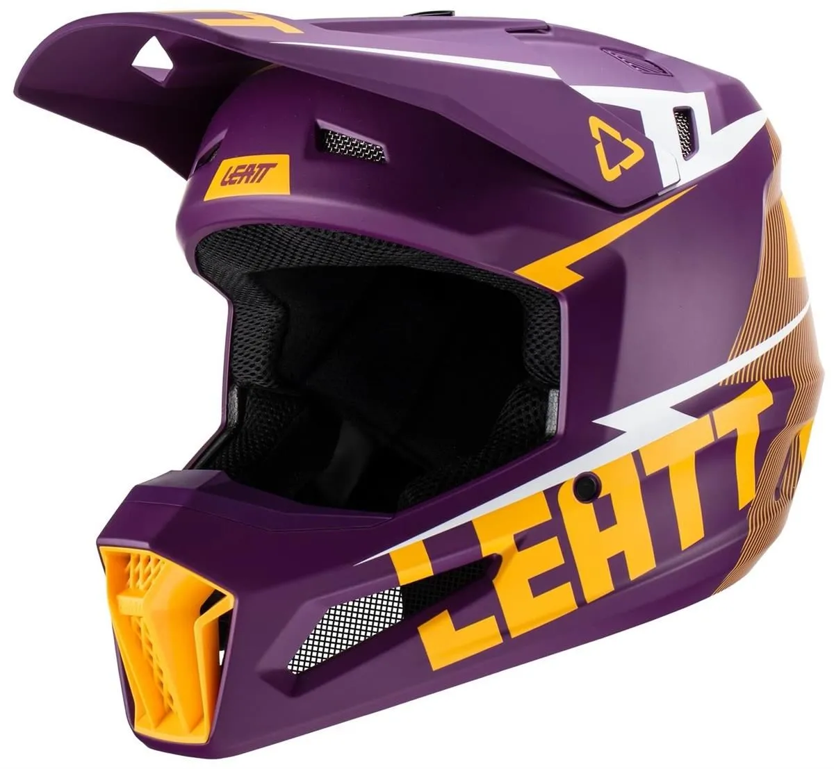 Casco cross enduro Leatt 3.5 per bambino colore viola