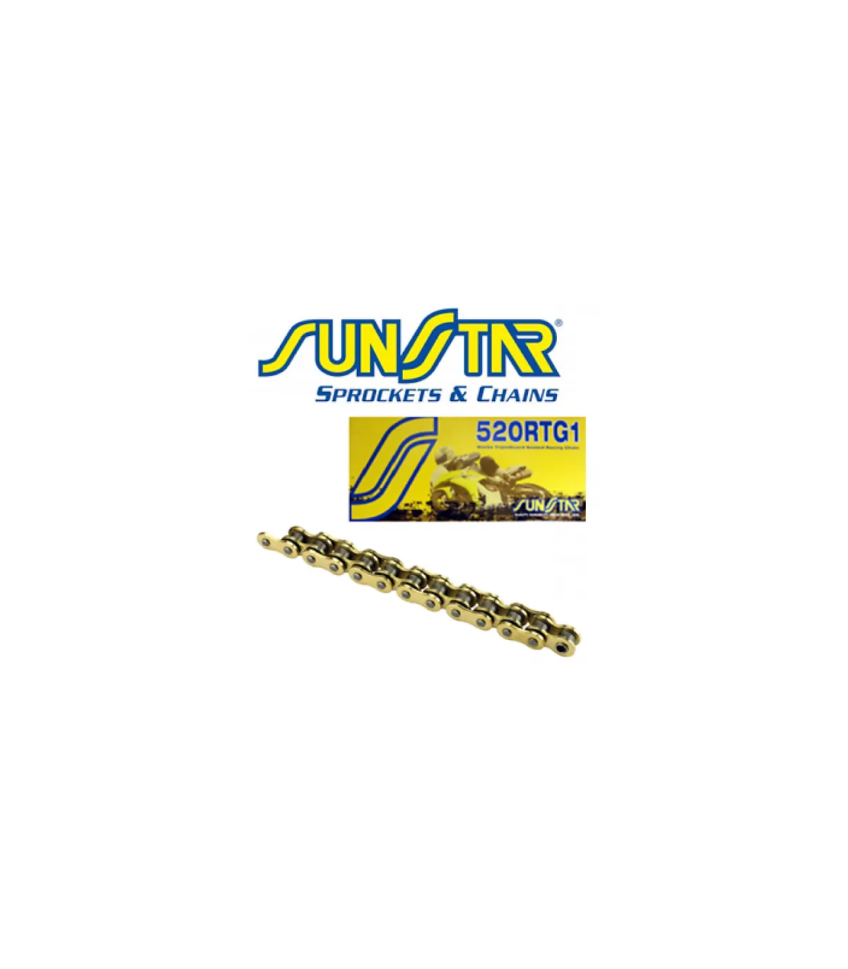 Catena Sunstar RTG1 520 - 120 maglie colore Oro