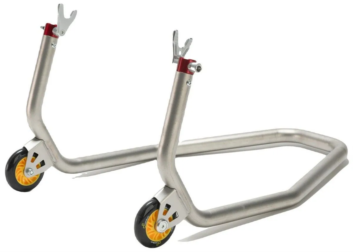 Cavalletto posteriore regolabile Lightech componibile universale a forchetta alta qualità Acciaio INOX 2.6kg