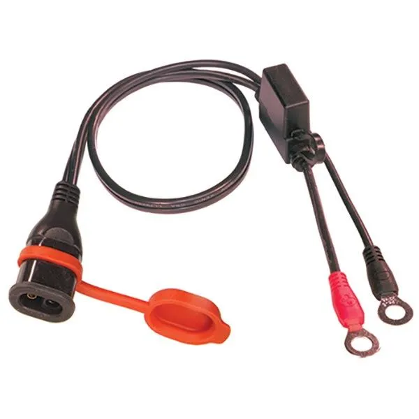 Connettore fisso impermeabile per caricabatterie auto/moto TecMate Optimate Cable con connettori SAE-71 C/Cappuccio