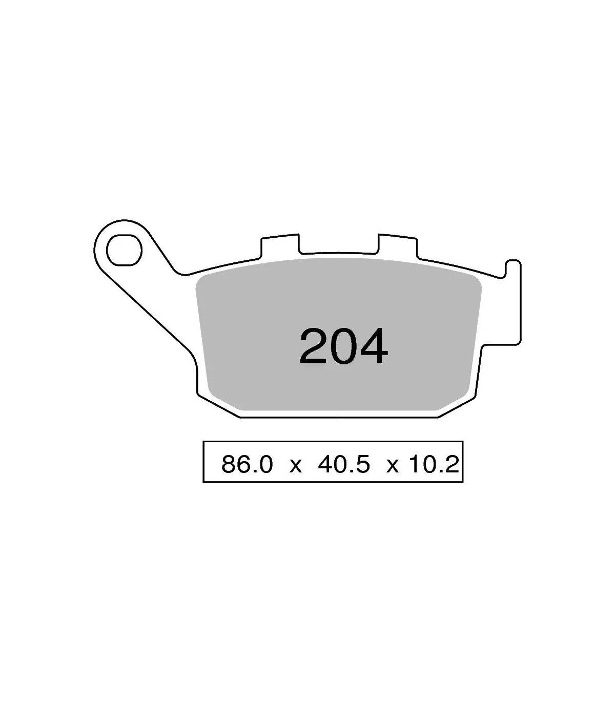 COPPIA PASTGLIE FRENO POSTERIORE OGNIBENE TROFEO SINTERED PER DAYTONA TRIDENT 660 2021-2024