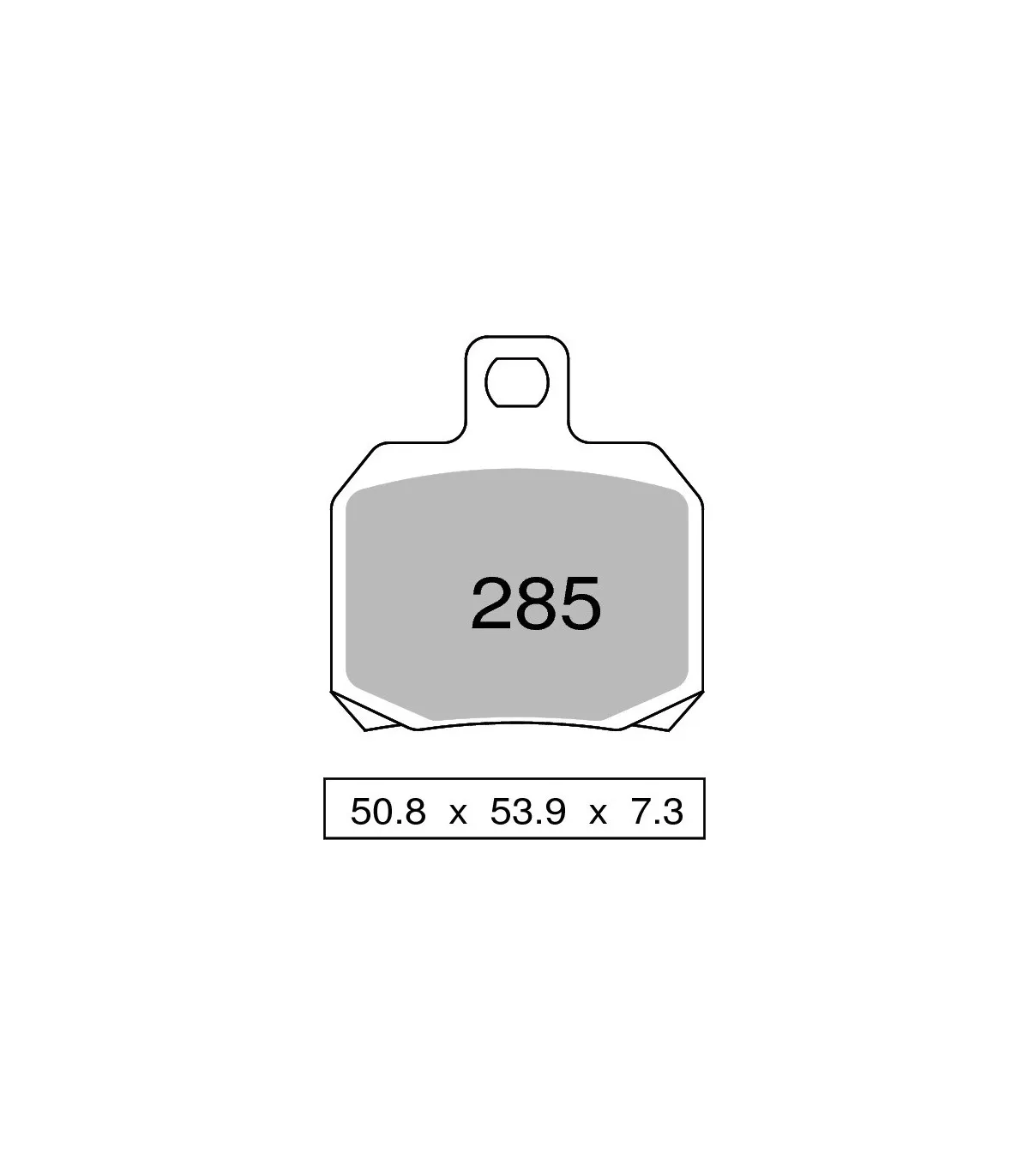 COPPIA PASTGLIE FRENO POSTERIORE OGNIBENE TROFEO SINTERED PER DUCATI MULTISTRADA 1200 2010-2018