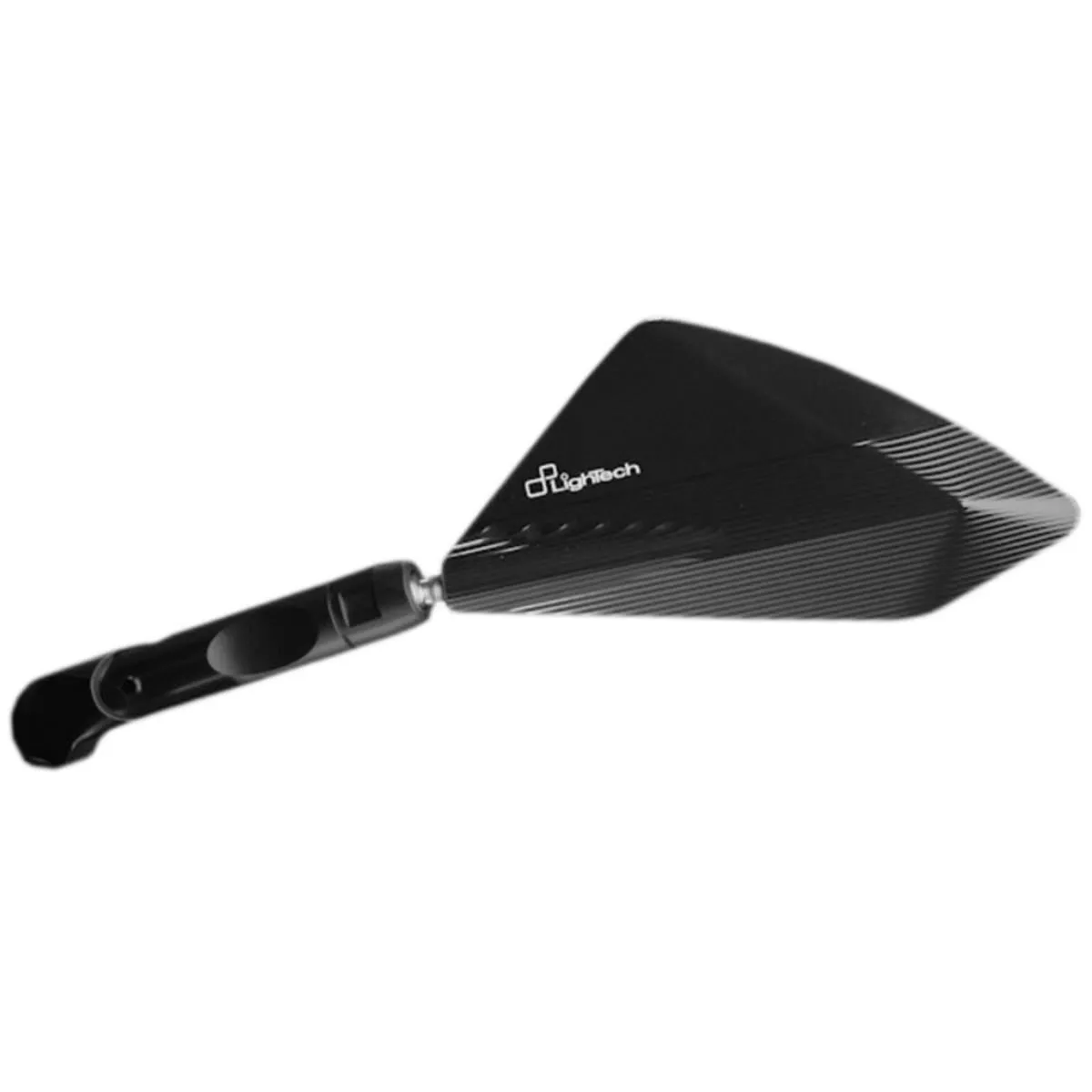Coppia specchietti retrovisori romboidali in alluminio Lightech per moto naked (colore NERO - filetto 2xM10x1.25 dx + 1xM10x1.25 sx) NON OMOLOGATI