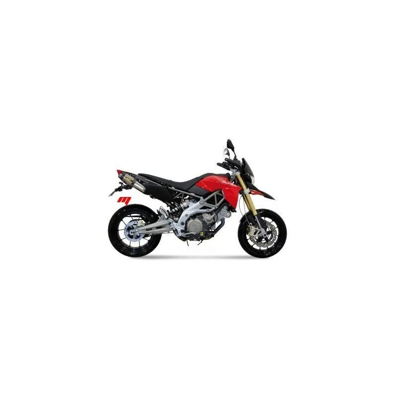 COPPIA TERMINALI MIVV SUONO APRILIA DORSODURO 750 2008-2017, OMOLOGATI ACCIAIO/CARBONIO