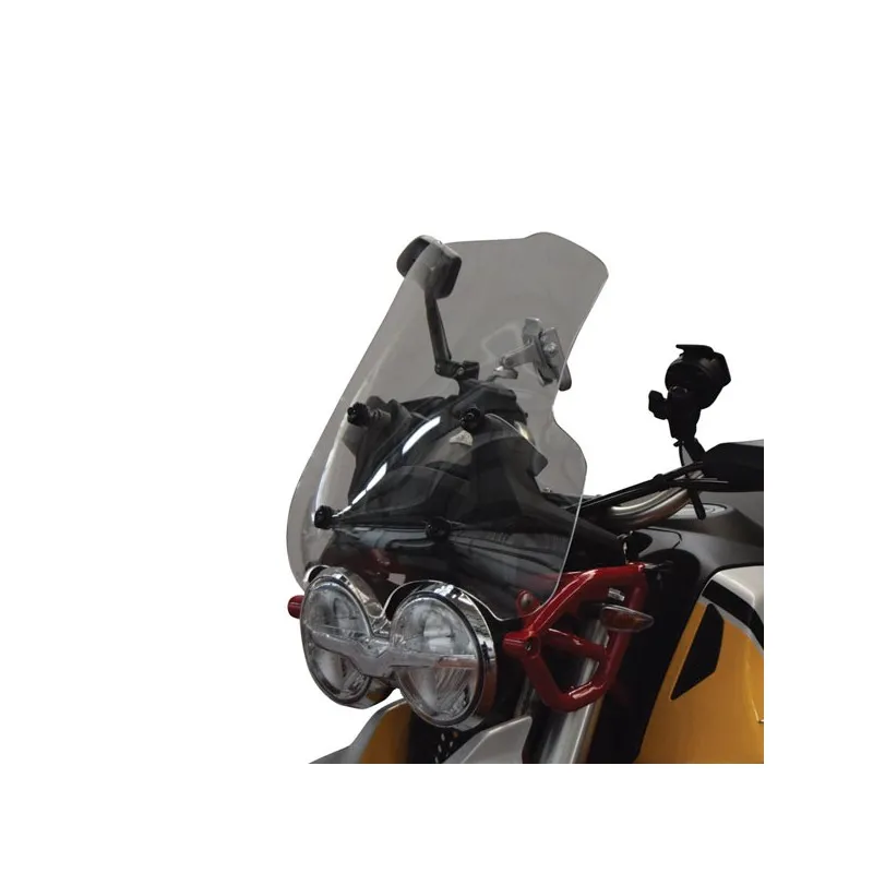 CUPOLINO ISOTTA BASSA PROTEZIONE MOTO GUZZI V85 TT 2021-2023, FUME' CHIARO
