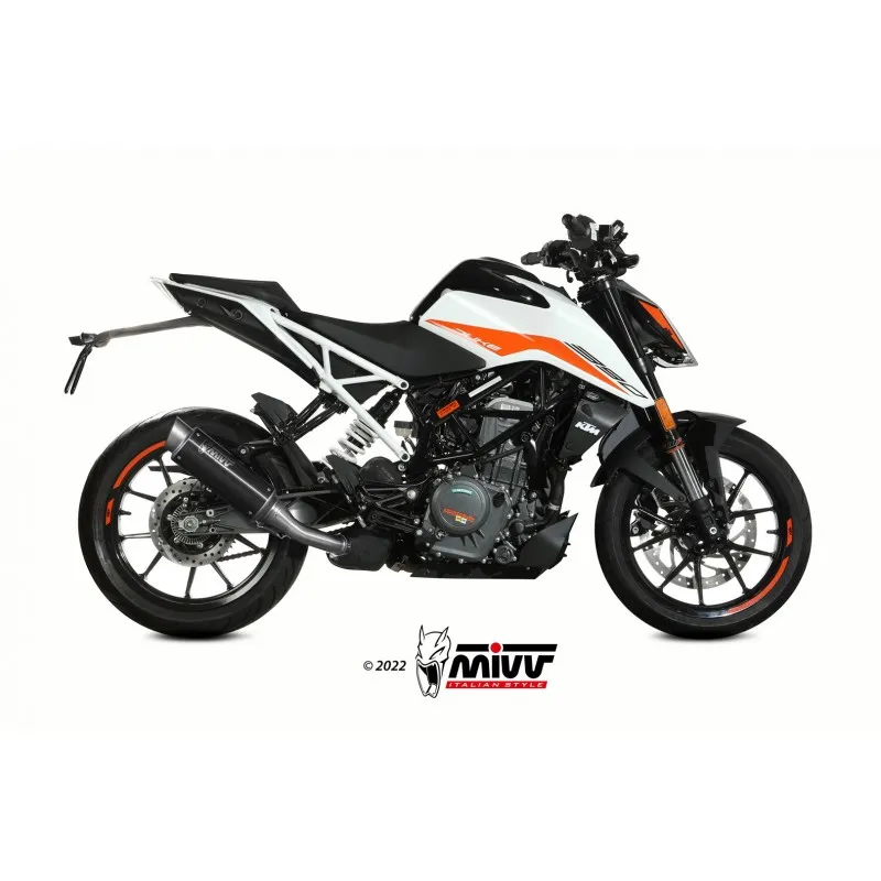 EXHAUST MIVV GP PRO KTM DUKE 390 2021-2023, APPROVED BLACK