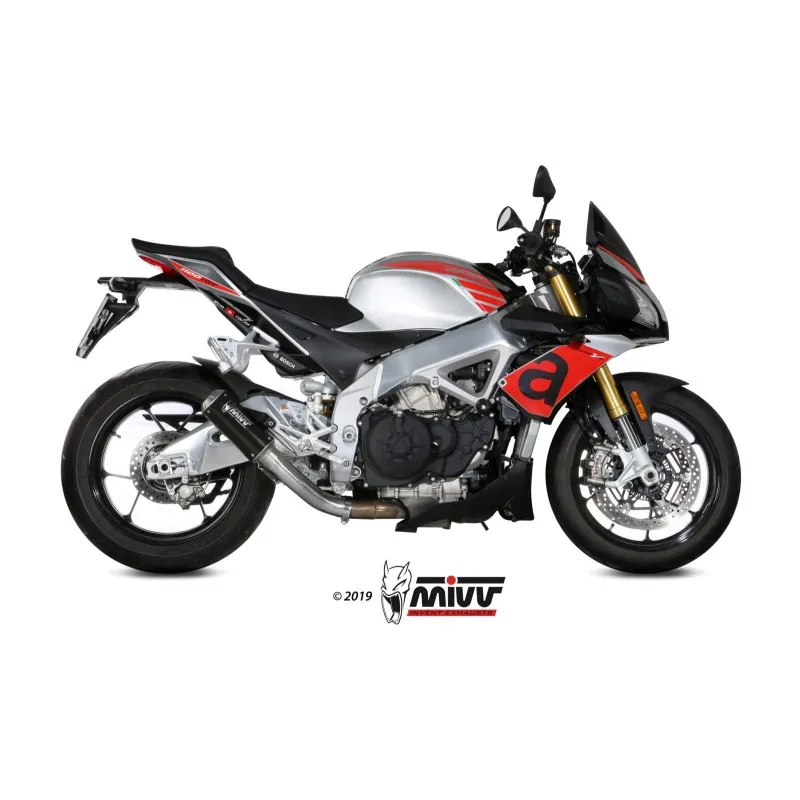 EXHAUST MIVV MK3 APRILIA TUONO V4 1100 RR 2017-2020, NOT APPROVED BLACK