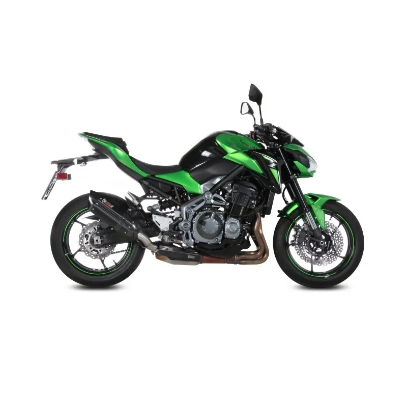 EXHAUST MIVV SUONO KAWASAKI Z 900 2017-2019, APPROVED BLACK/CARBON