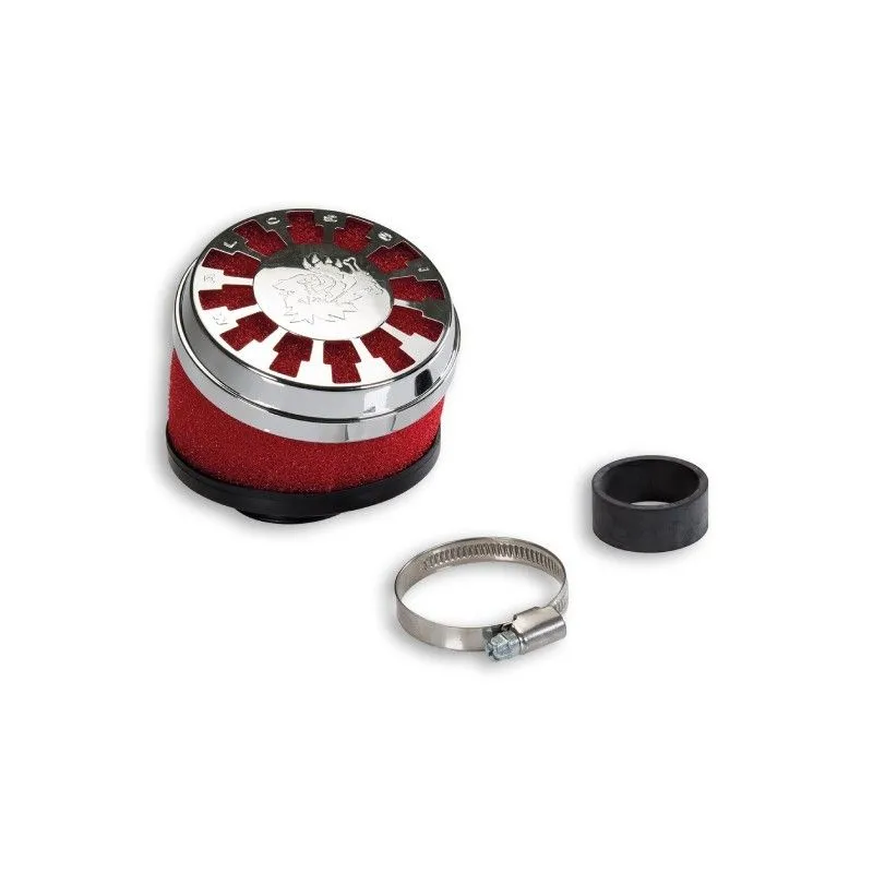 FILTRO ARIA RED FILTER E13 CON Ø 32 / 38 INCLINATO 25° PER CARBURATORI PHVA / B - PHBN - PHBG - PHBL