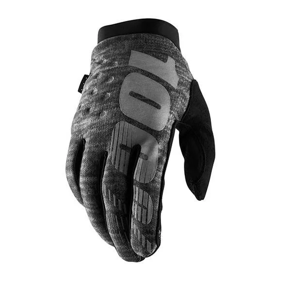 Guanti cross enduro 100 Brisker invernali grigio