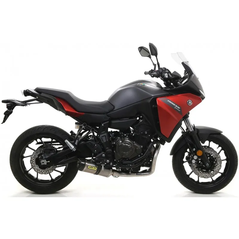 IMPIANTO DI SCARICO COMPLETO BASSO ARROW X-KONE YAMAHA TRACER 7 2023-2024, ACCIAIO/CARBONIO, DEKAT