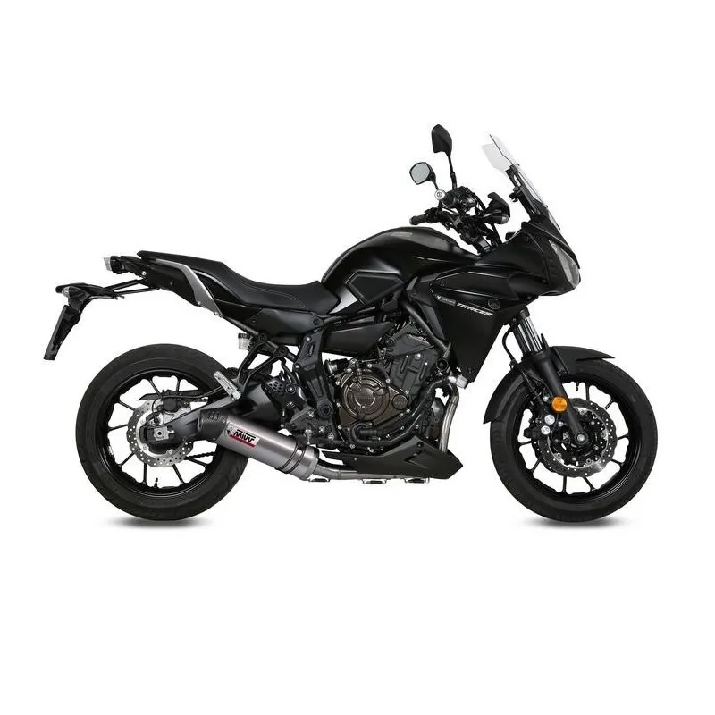 IMPIANTO DI SCARICO COMPLETO MIVV OVALE YAMAHA TRACER 7 2021-2022, DEKAT TITANIO/CARBONIO