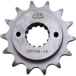 JT SPROCKETS JTF736.14 FRONT REPLACEMENT SPROCKET 14 TEETH 520 PITCH NATURAL STEEL