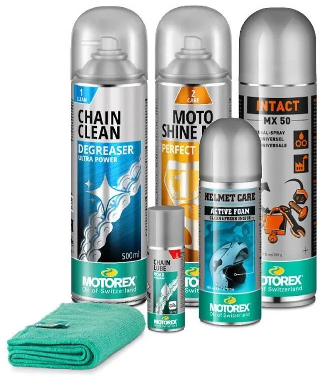 Kit manutenzione moto Motorex Ride N Shine Set