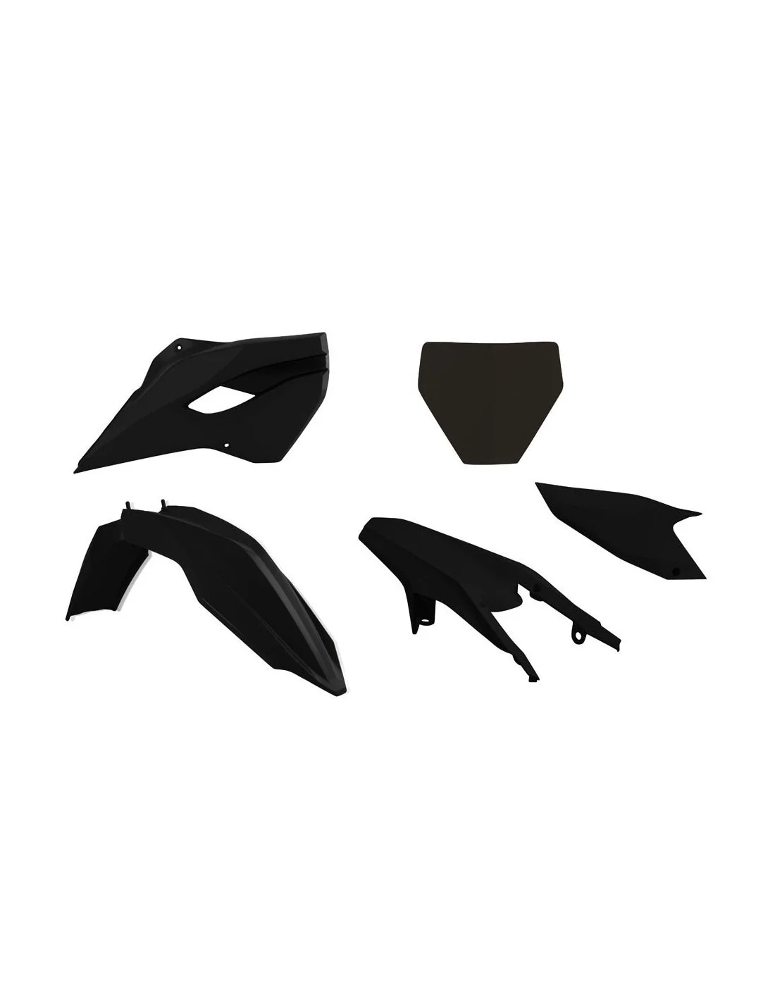 Kit plastiche motocross Racetech -Husqvarna nero