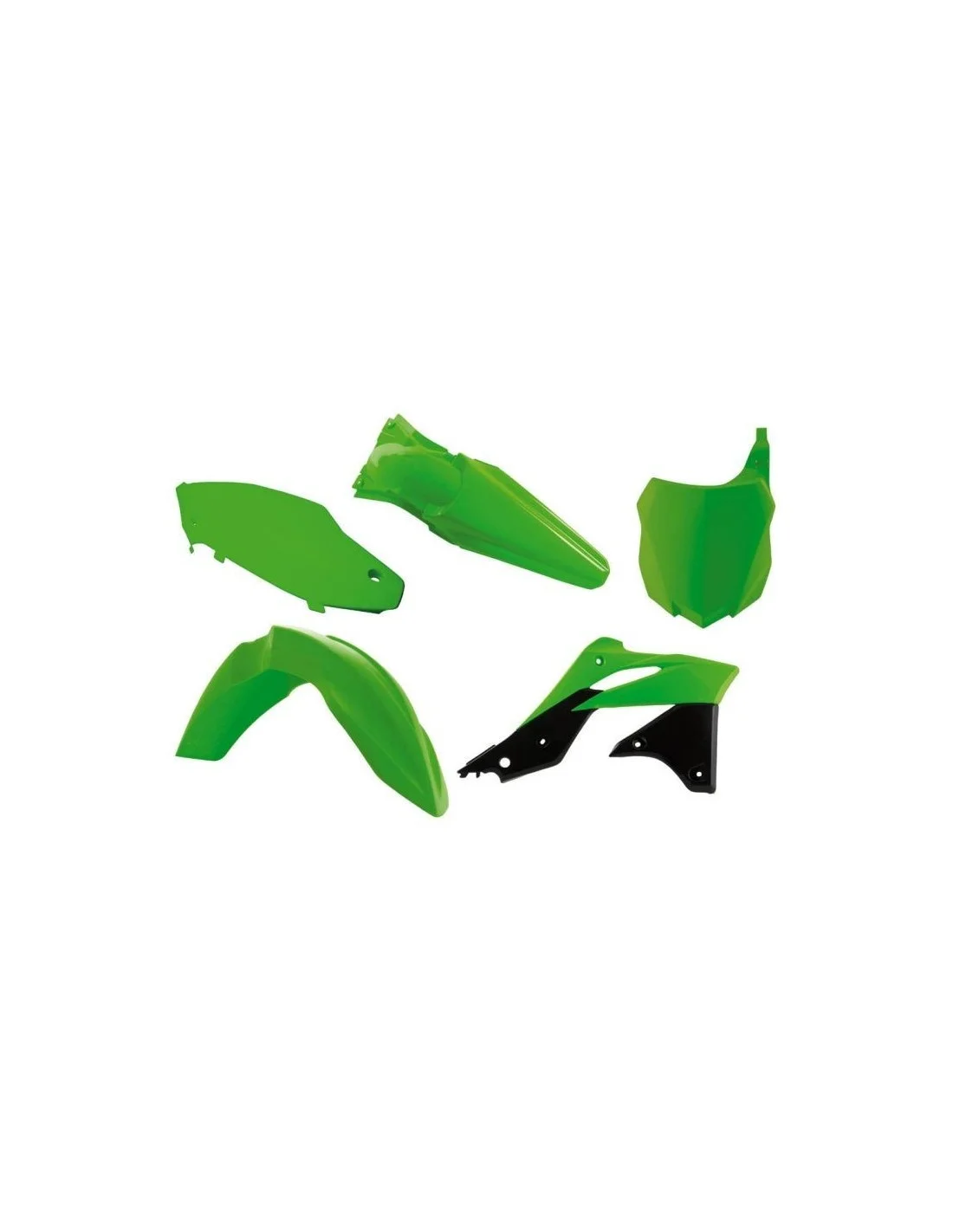 Kit plastiche motocross Racetech Kawasaki verde