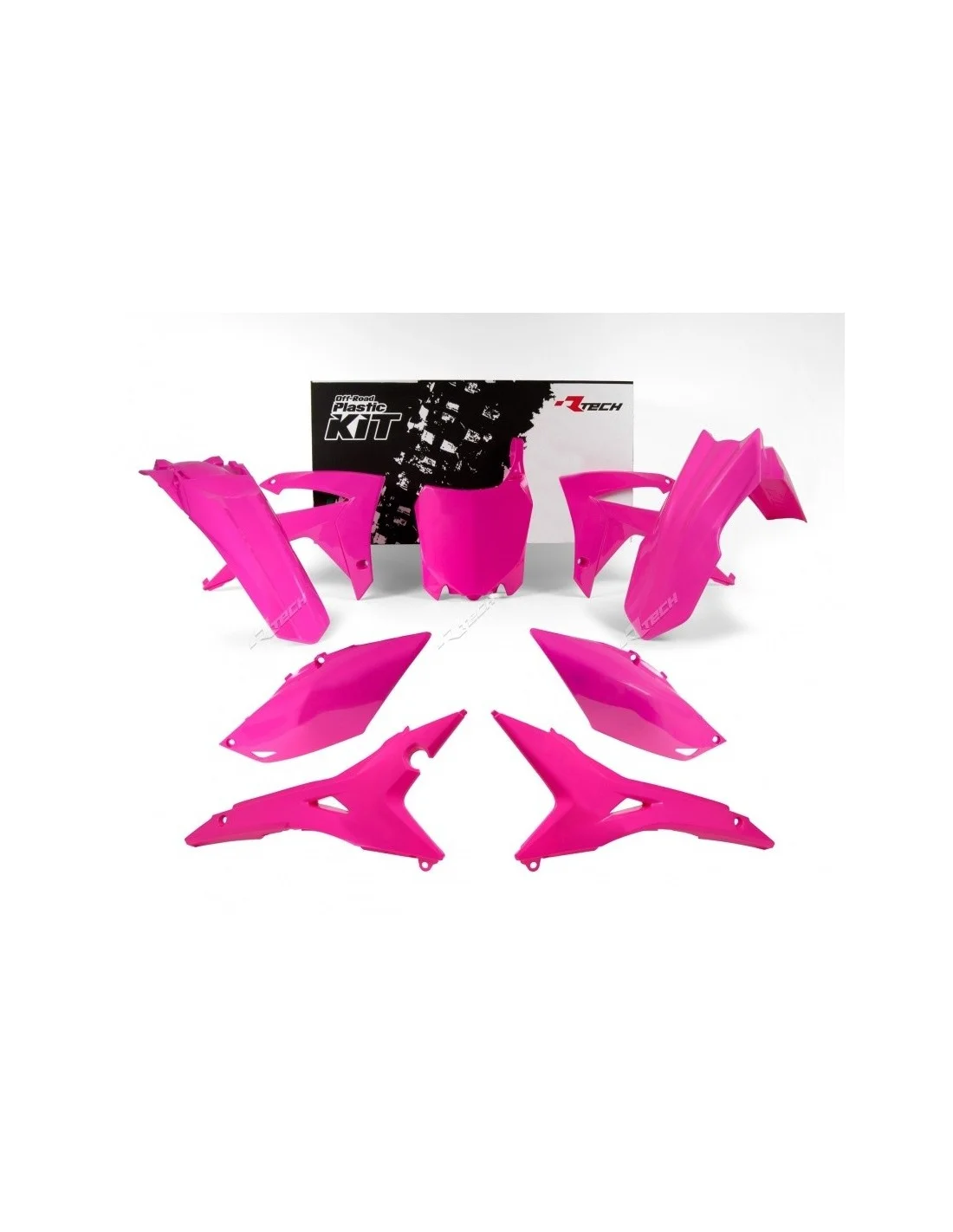 Kit plastiche Racetech Honda CRF250 2014-017 - CRF450 2013-016 rosa neon