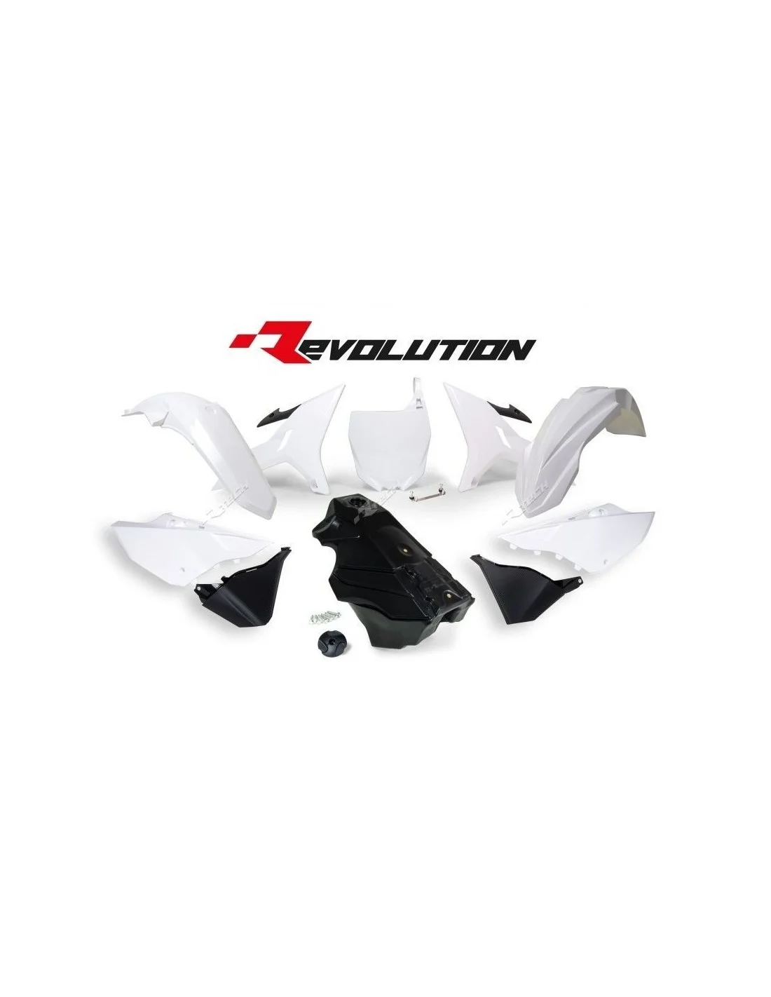 Kit plastiche YZ Revolution Racetech-bianco