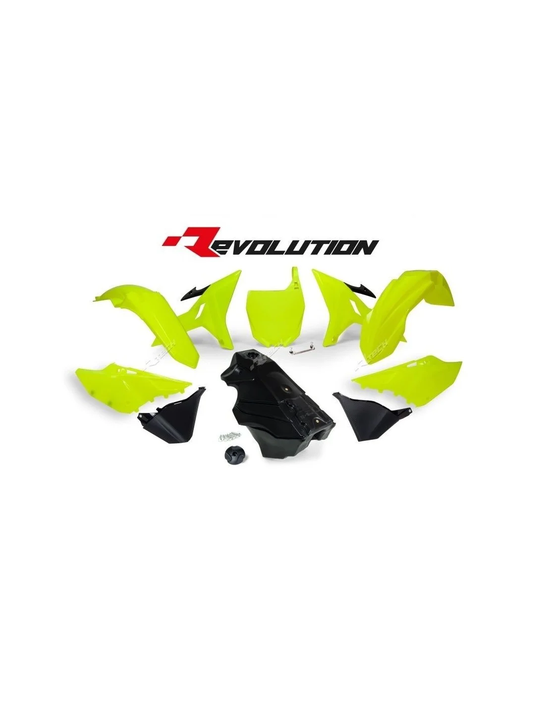 Kit plastiche YZ Revolution Racetech-giallo fluo