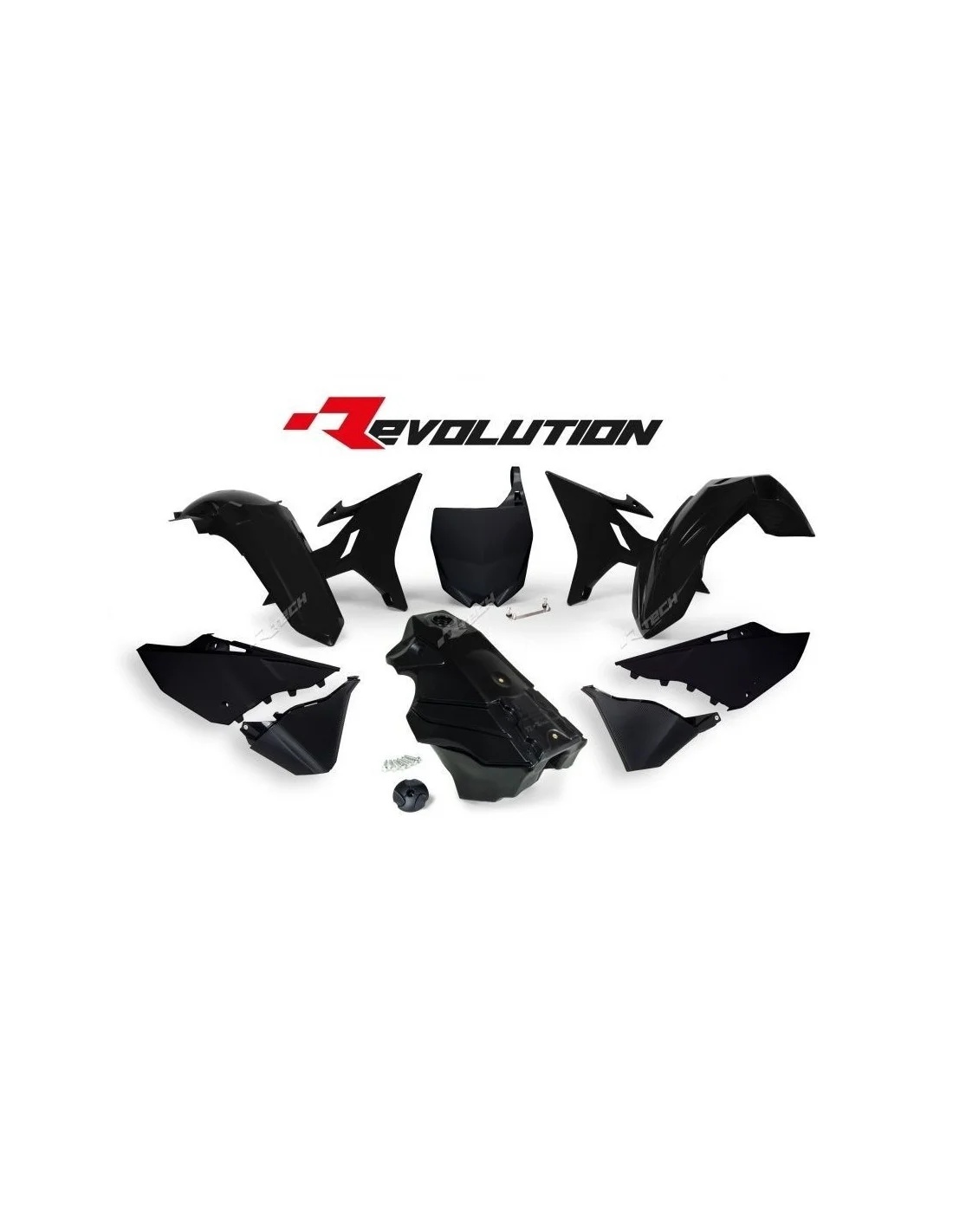 Kit plastiche YZ Revolution Racetech-nero