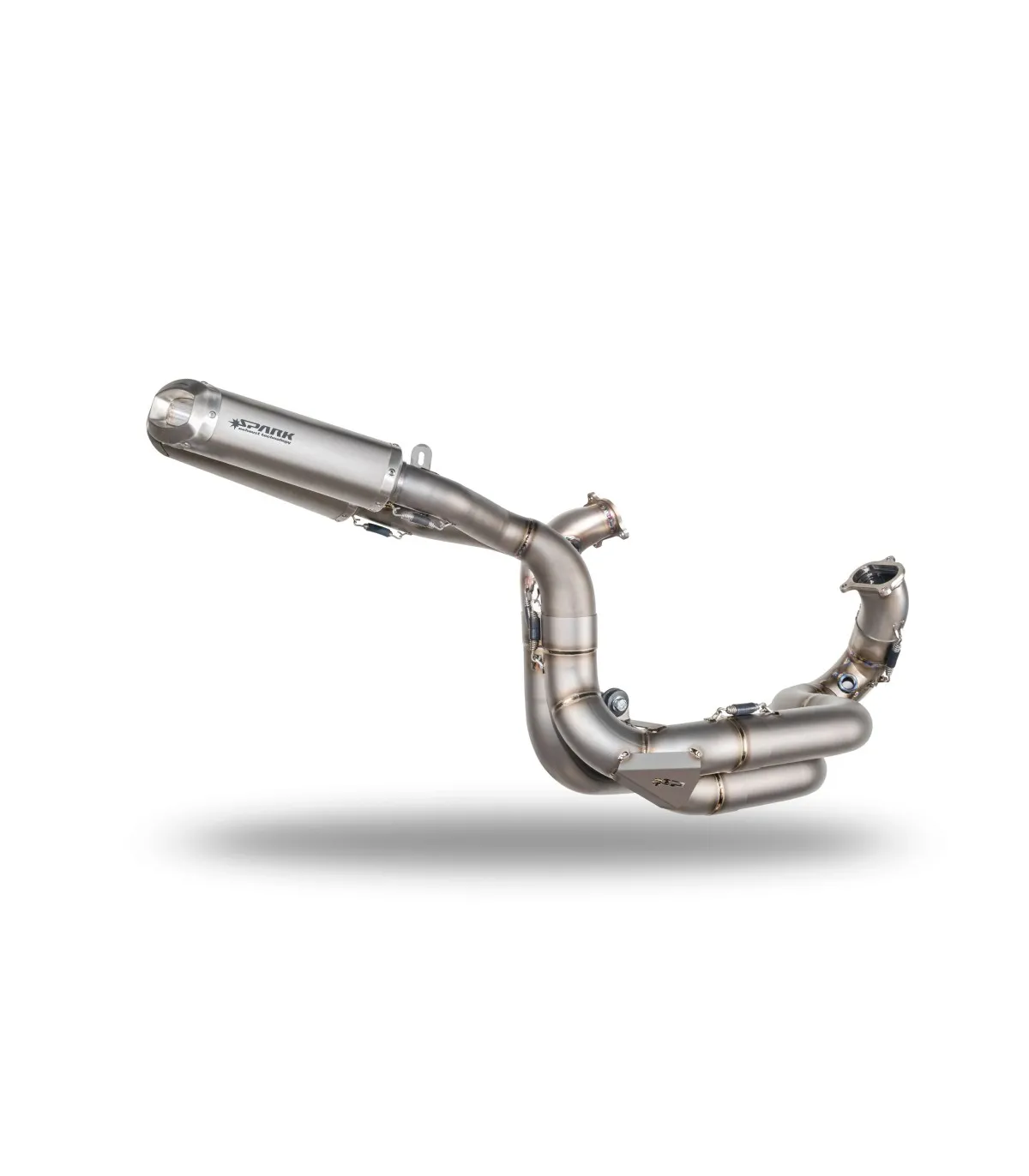 KIT SCARICO COMPLETO CON DUE SILENZIATORI RETTANGOLARI SPARK DUCATI PANIGALE V2 2021-2024