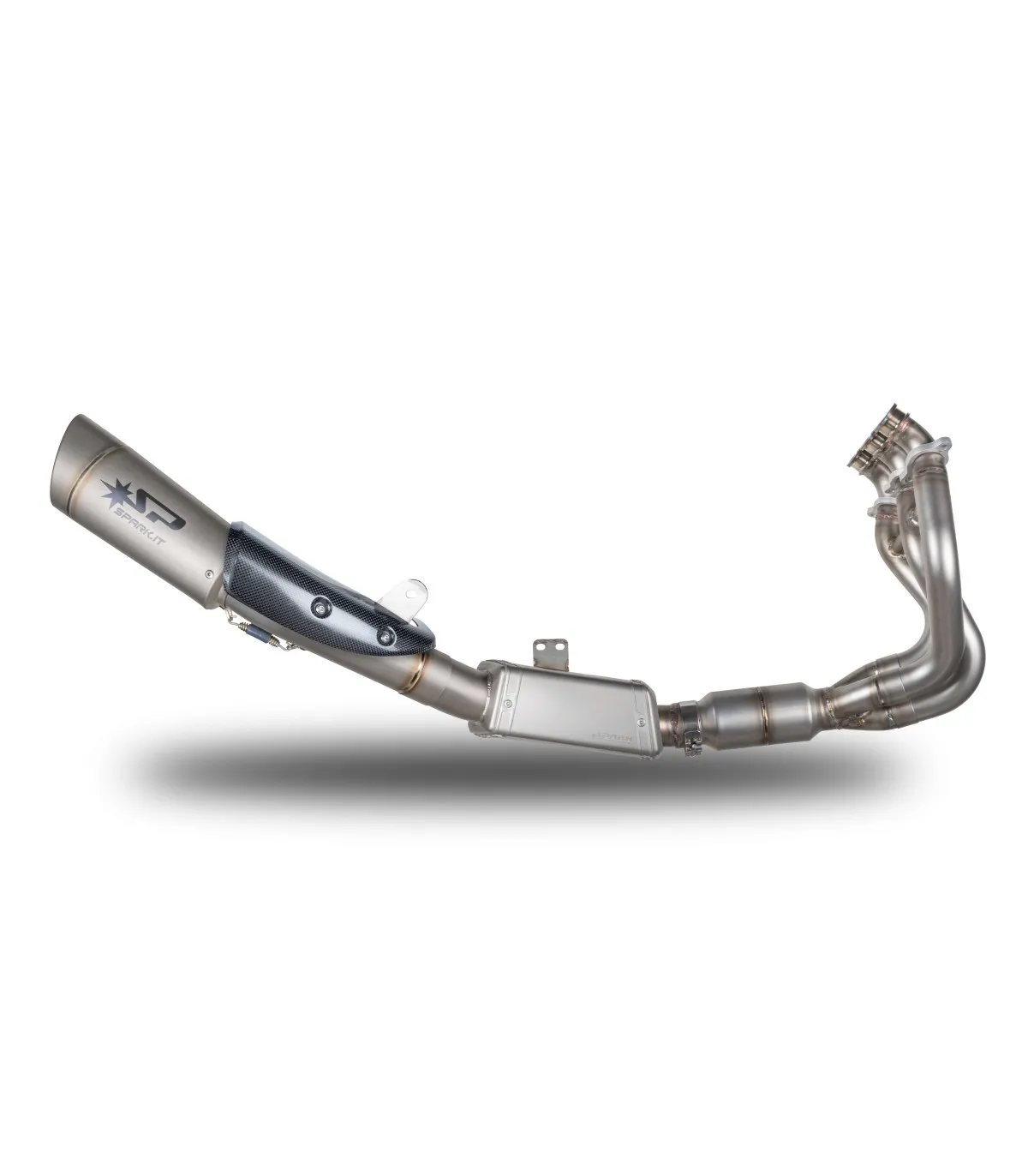 KIT SCARICO COMPLETO PRESILENZIATORE E CATALIZZATORE GRID-O SPARK TRIUMPH STREET TRIPLE 765 RS / R EDITION 2019-2024