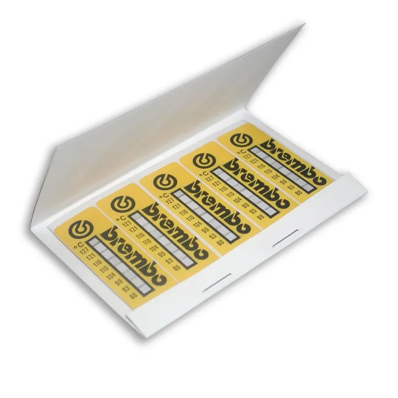 Kit Thermotape(blocco da 10 adesivi da 132 °C a 171 °C)