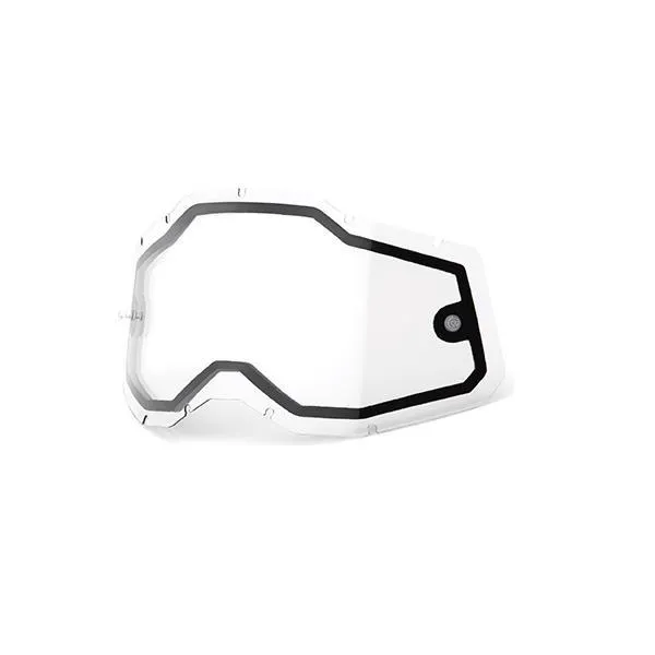 Lente 100% per Strata 2 Accuri 2 Racecraft 2 Doppia Trasparente Clear Dual