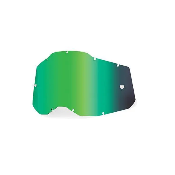 Lente 100% per Strata 2 Accuri 2 Racecraft 2 Specchiata Mirror Green