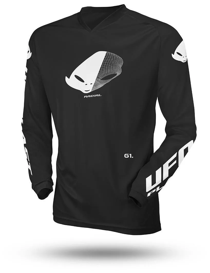 Maglia cross enduro UFO Radial da bambino nero