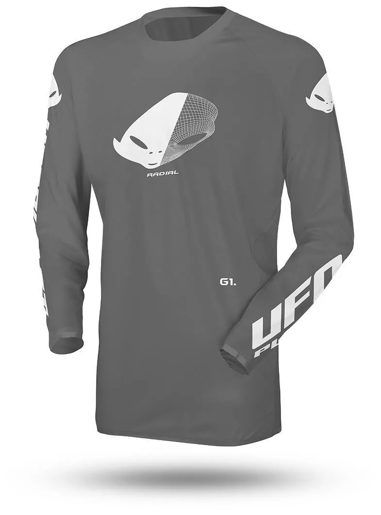 Maglia cross enduro UFO Radial grigio