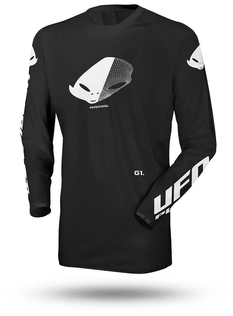 Maglia cross enduro UFO Radial nero