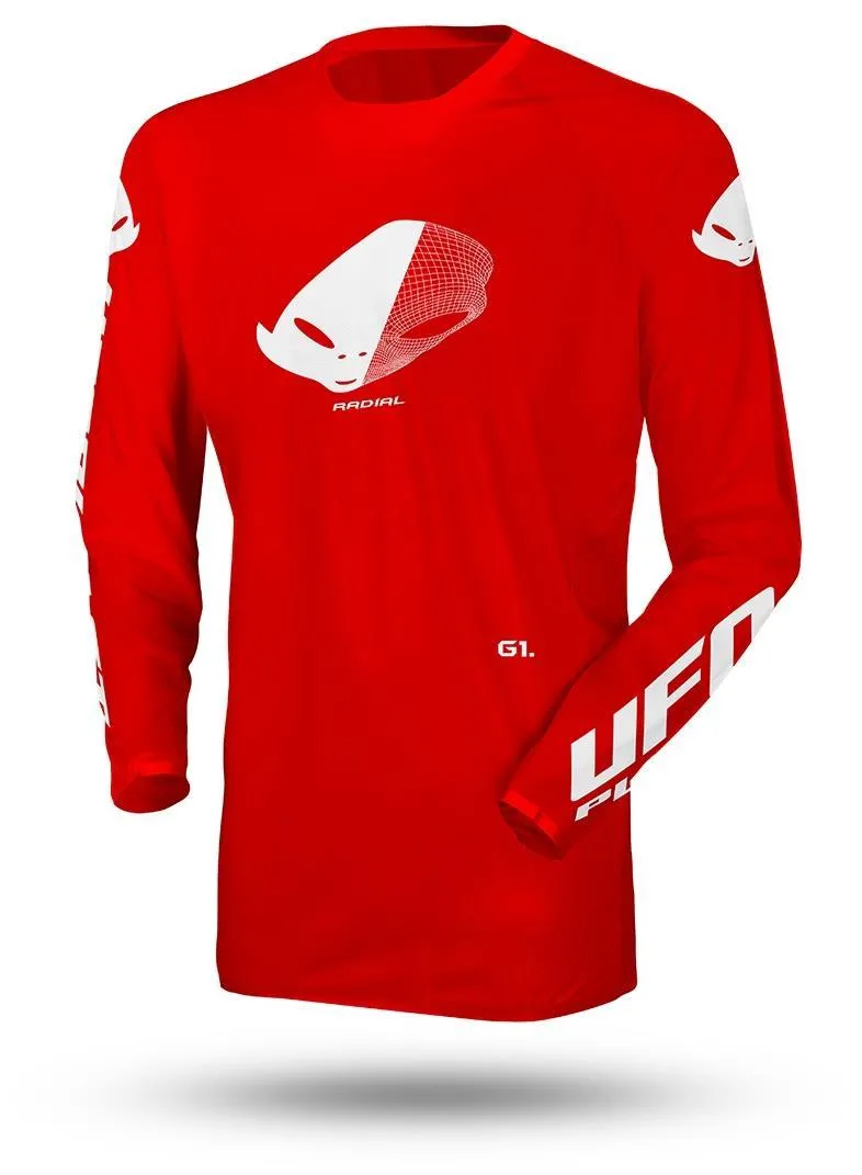 Maglia cross enduro UFO Radial rosso