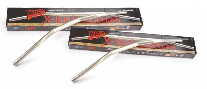 Manubrio Magura X-LINE sezione variabile da 28.5mm in Alluminio anodizzato Nero modello KTM (A=808 B=135 C=189 F1=120 H=63)