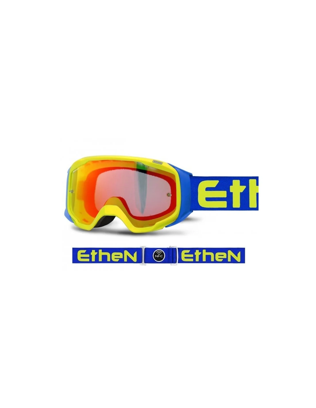 Maschera Ethen GP06 GP0632 Blu Giallo Fluo