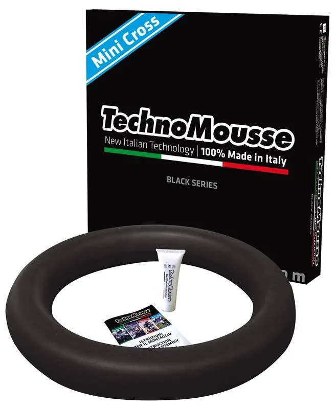 Mousse TechnoMousse modello MINICROSS posteriore misure 90/100-16 BLACK SERIES